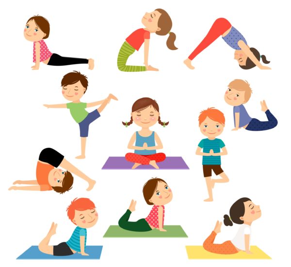 yoga poses cartoon New maitri yoga center kids yoga summer camp